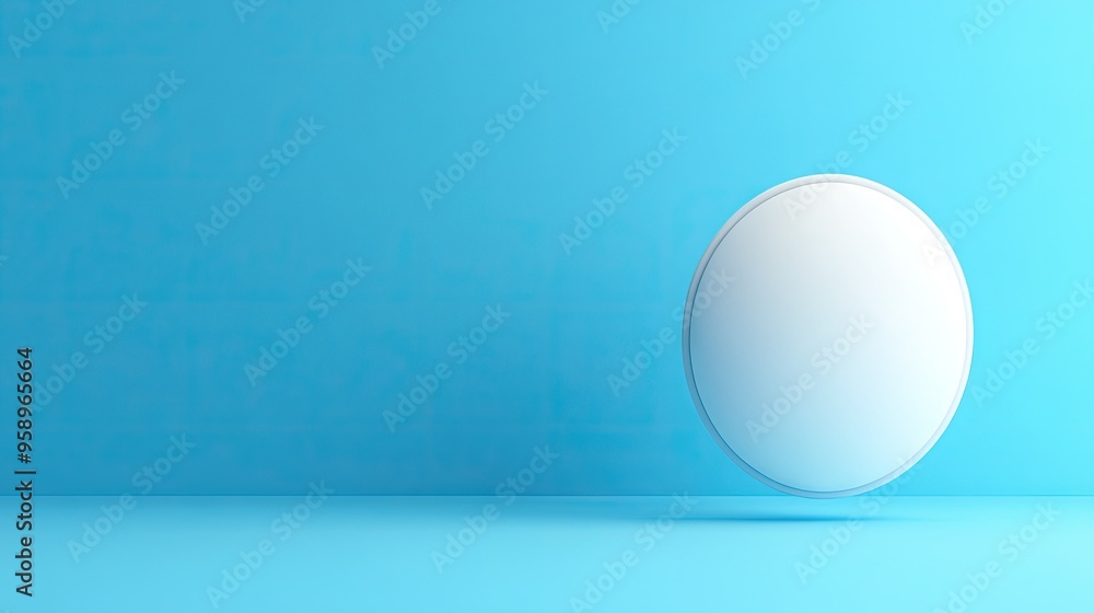 Stylish 3D white chat bubble on a solid blue background, perfect for enhancing communication themes, messaging apps, or social media graphics. Stylish 3D white chat bubble on a solid blue background, perfect for enhancing communication themes, messaging apps, or social media graphics.