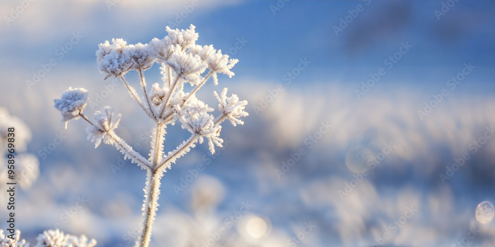 Frosty Kalahari plant in winter morning light with soft focus background
Frosty Kalahari plant in winter morning light with soft focus background