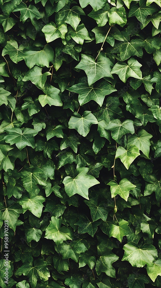 Nature's Canvas: Lush Ivy-Covered Wall with Vibrant Greenery for Organic Backdrops Nature's Canvas: Lush Ivy-Covered Wall with Vibrant Greenery for Organic Backdrops