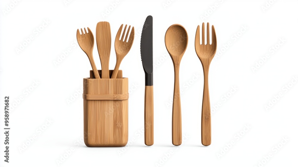 Sustainable Bamboo Travel Utensil Set for Eco-Friendly Outdoor Dining and Picnics Sustainable Bamboo Travel Utensil Set for Eco-Friendly Outdoor Dining and Picnics