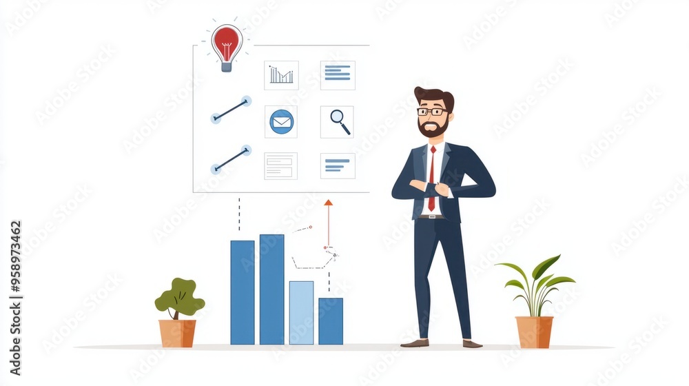 Fototapeta premium Dynamic Contrast: Comparing Agile and Waterfall Methodologies for Enhanced Project Management Efficiency