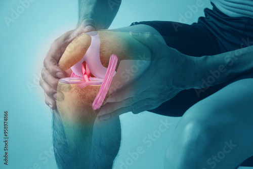 A man suffered a serious knee injury after suffering anterior cruciate ligament tear in a sports accident. 