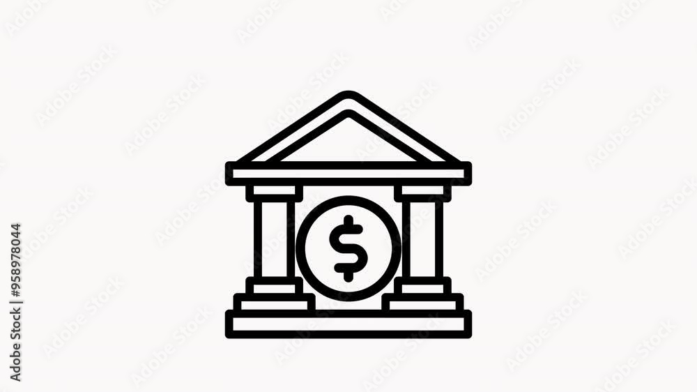 Animated building with columns, coin, dollar sign. Ideal for financial concepts, investment themes, wealth management, and architecture related designs.
Animated building with columns, coin, dollar sign. Ideal for financial concepts, investment themes, wealth management, and architecture related designs.