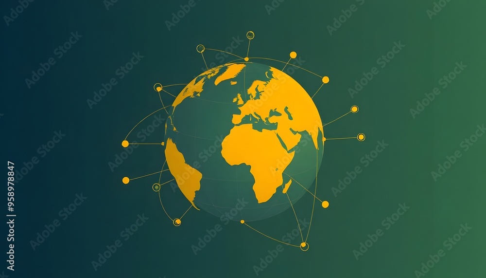 World map with globe Isolated on background. World map with globe Isolated on background.