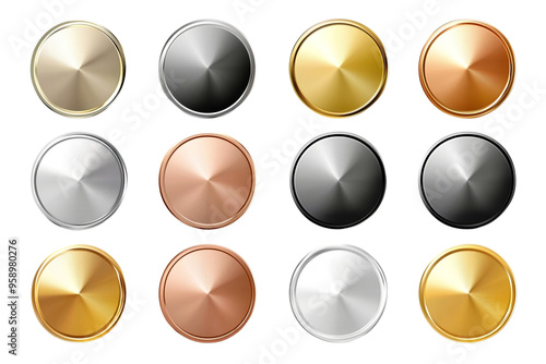 Metallic Circles Illustration