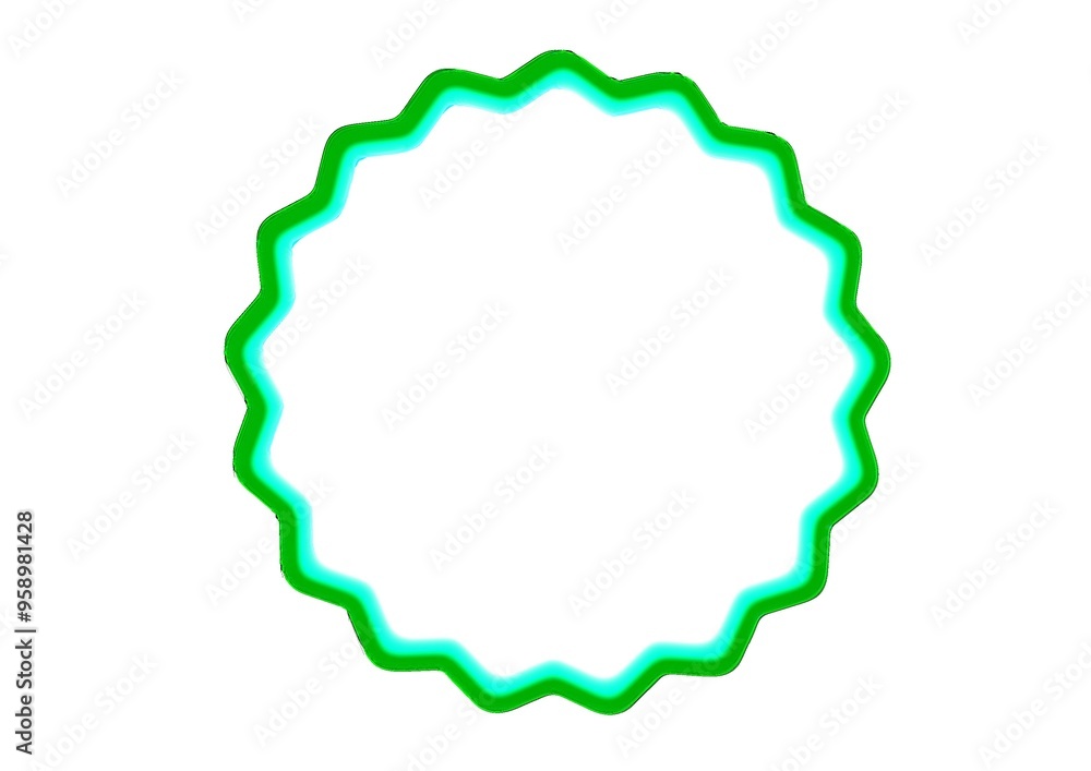 Green border for logo, poster, decoration Green border for logo, poster, decoration