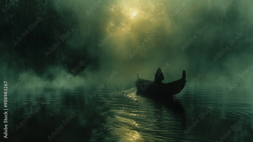Myth of Charon ferrying souls across the River Styx ancient Greek ...