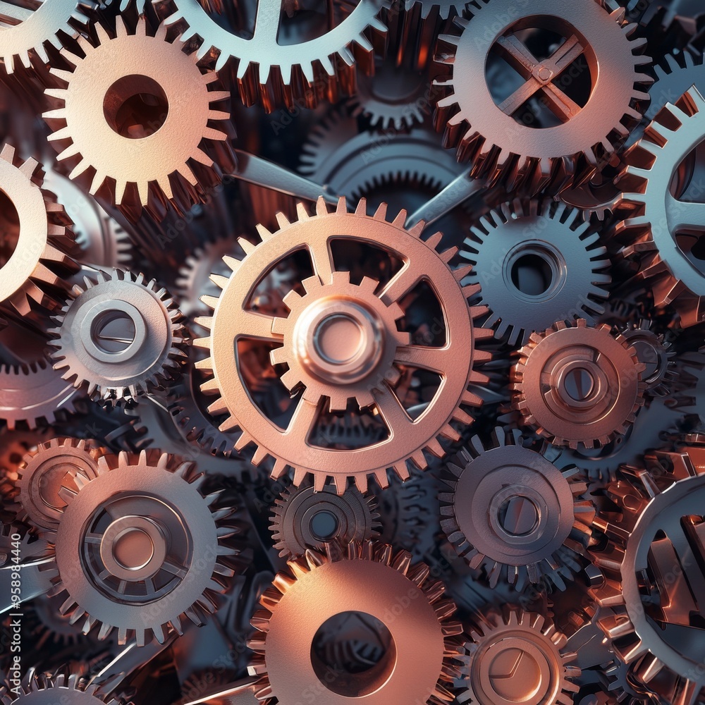A close-up of interlocking metal gears, showcasing intricate machinery and the concept of collaboration. A close-up of interlocking metal gears, showcasing intricate machinery and the concept of collaboration.