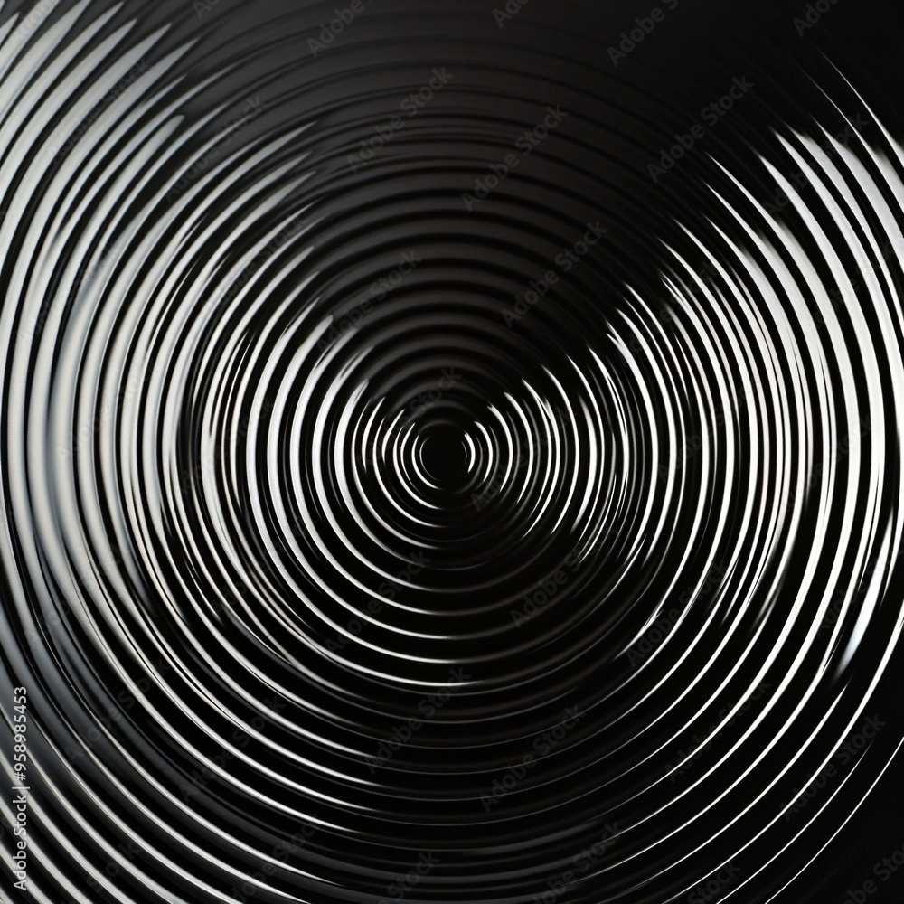 A dynamic design of concentric circles with varying thicknesses. A dynamic design of concentric circles with varying thicknesses.