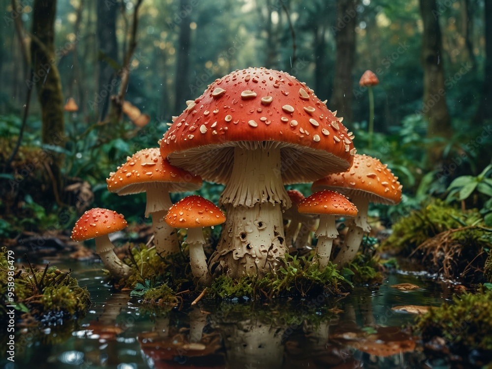 Fototapeta premium fly mushroom