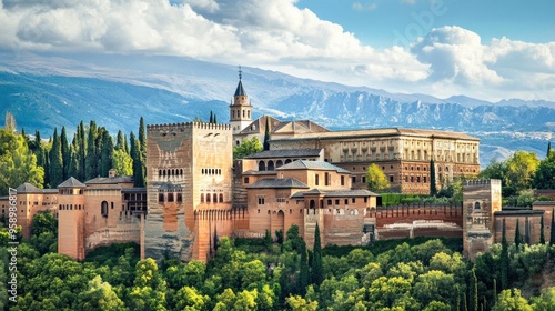 The Alhambra Palace in Granada, Spain