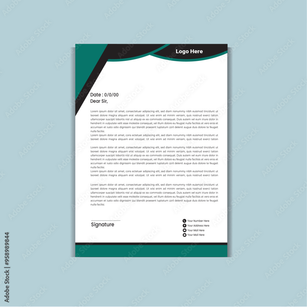 Abstract Letterhead Design Modern Business Letterhead Design Template,Minimal Business Letterhead
Abstract Letterhead Design Modern Business Letterhead Design Template,Minimal Business Letterhead