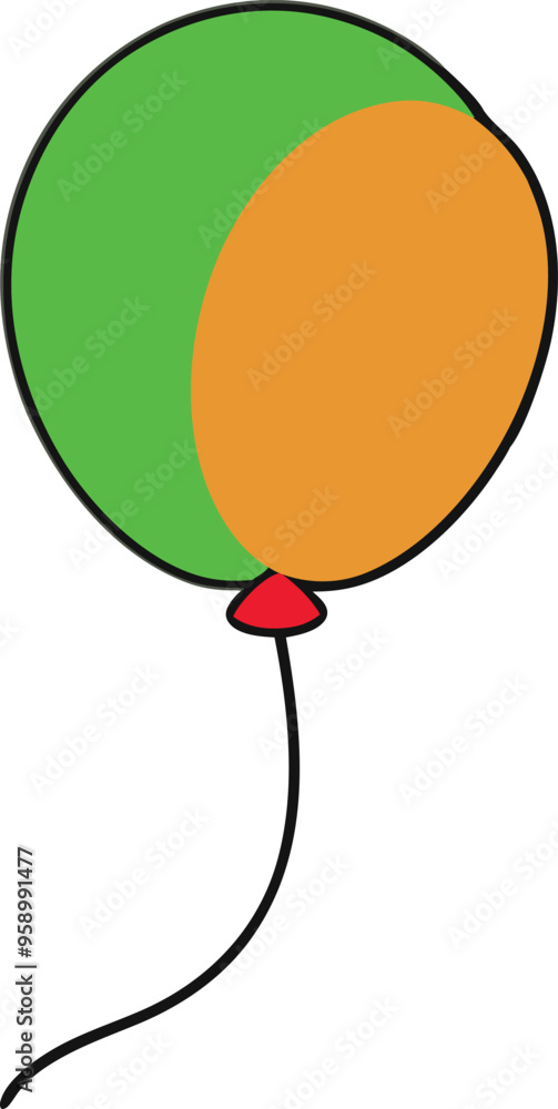 Simple outline of a giant balloon showing its round shape and smooth curves for easy visualization
Simple outline of a giant balloon showing its round shape and smooth curves for easy visualization