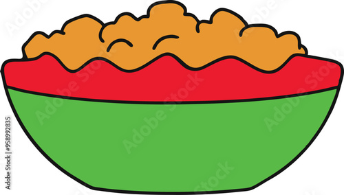 Full bowl of tasty food for a frative meal ensuring your pet enjoys every bite and stays satisfied throughout the day

