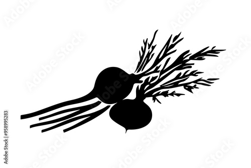 vector silhouette of a Elegant Roasted