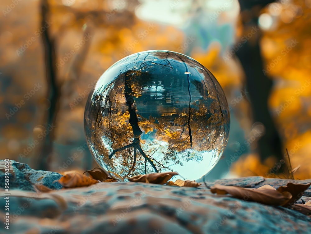 Autumn Reflections in a Crystal Ball Autumn Reflections in a Crystal Ball