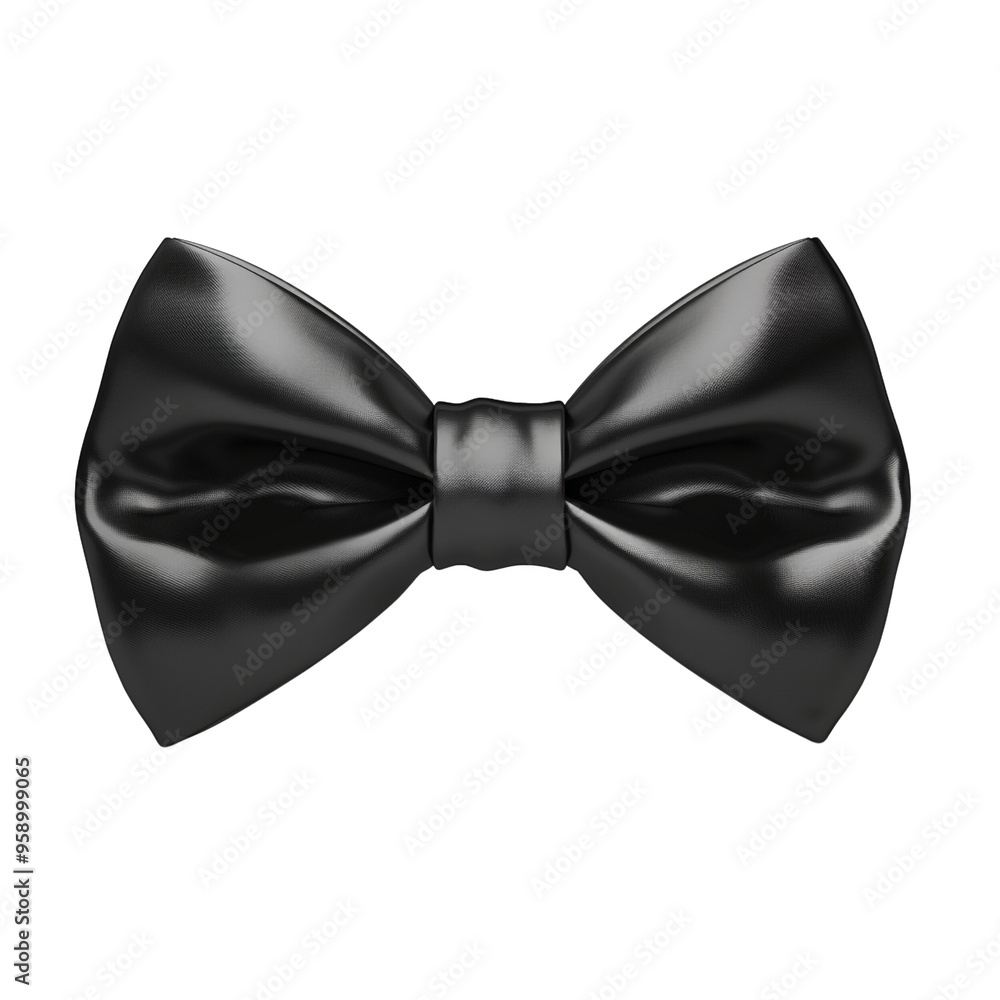 Black Bow Tie Isolated on Black Background Black Bow Tie Isolated on Black Background