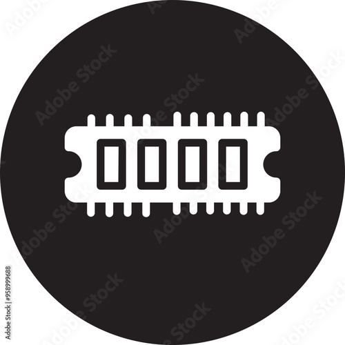 ram glyph icon