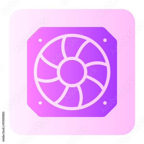 Fan gradient icon