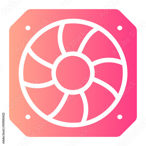 Fan gradient icon