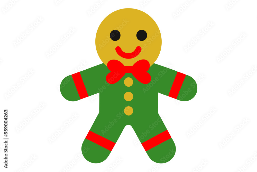 Christmas gingerbread man vector illustration Christmas gingerbread man vector illustration