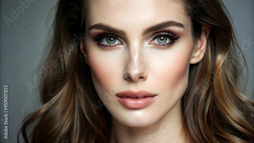 Wallpaper Mural A Woman Model With Natural Makeup Torontodigital.ca