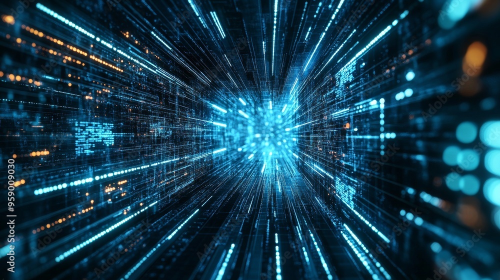 Futuristic digital background with neural networks and data security elements Futuristic digital background with neural networks and data security elements