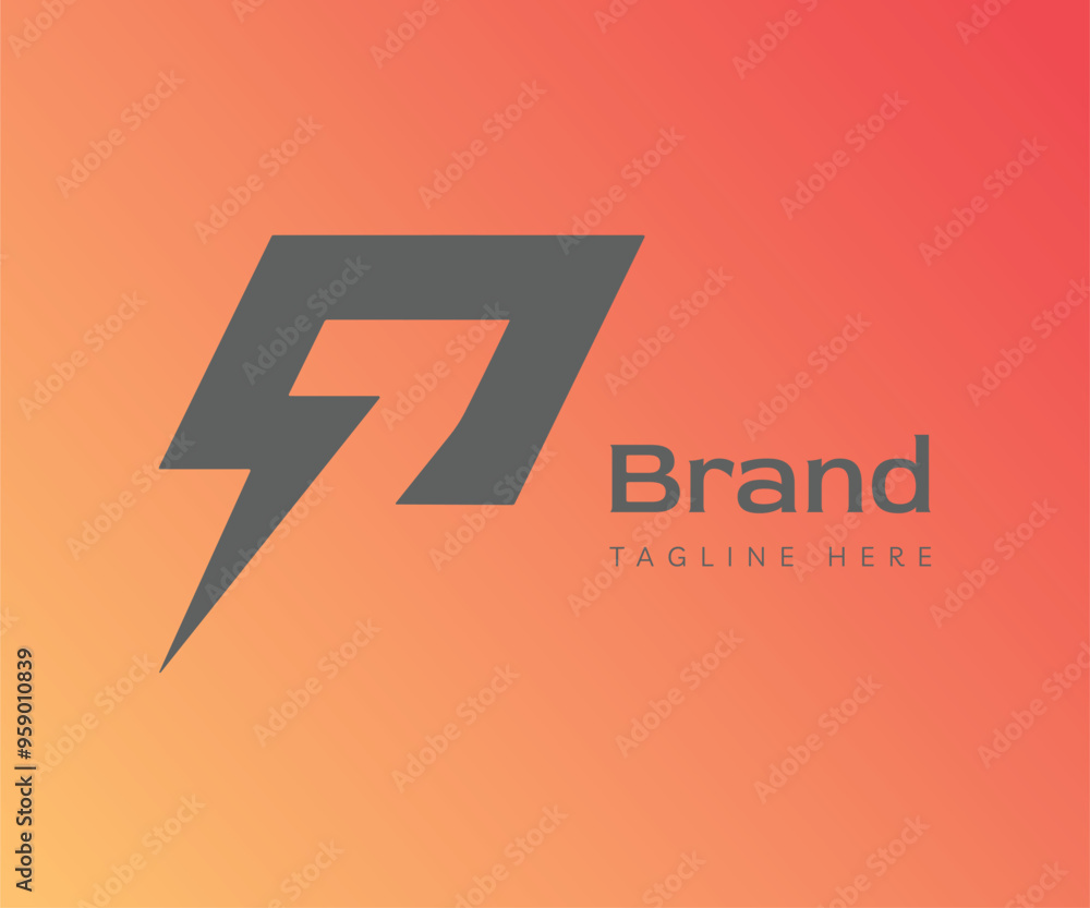 Lightning logo icon design template elements. Usable for Branding and Business Logos.
