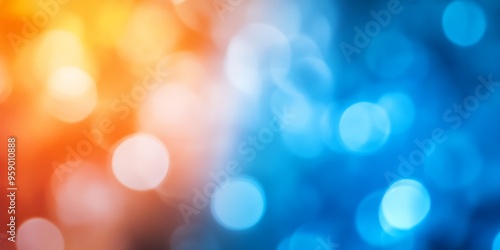 This stunning abstract design features a blurred gradient from calming light blue to striking deep orange, creating a vibrant visual effect ideal for digital artwork, wallpaper, and other projects