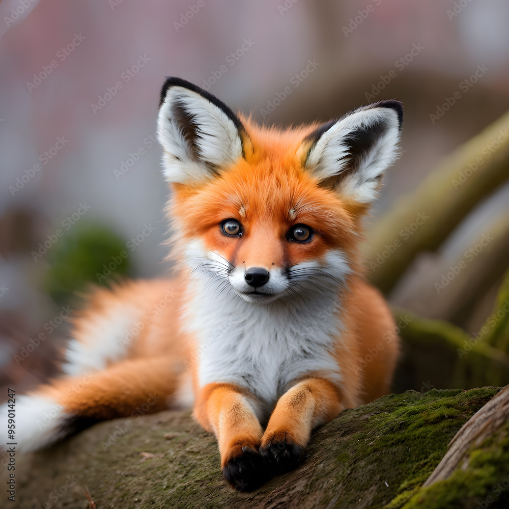 kitsune fox pup cute posed kitsune fox pup cute posed