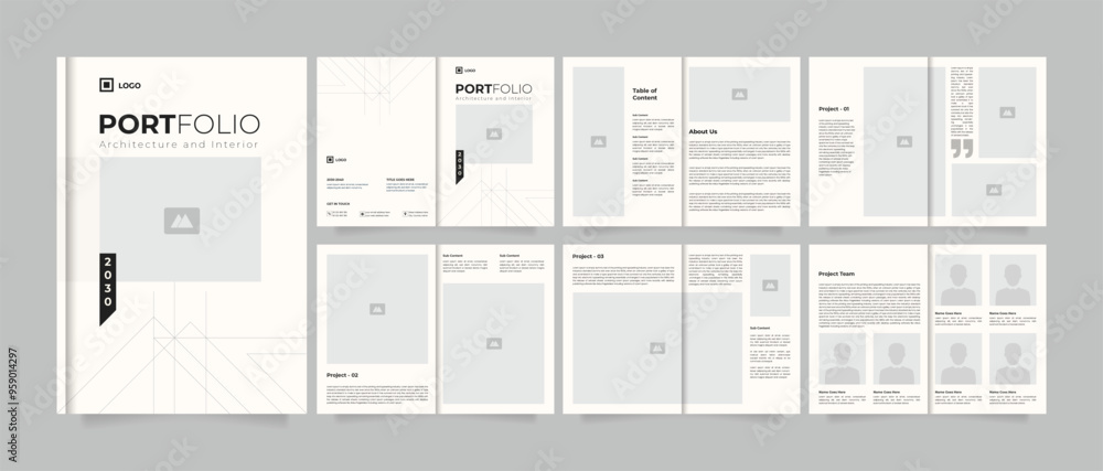 Architecture portfolio brochure design or portfolio template design Architecture portfolio brochure design or portfolio template design