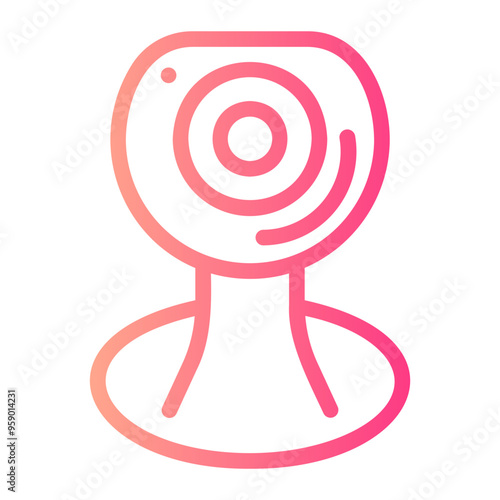 webcam gradient icon