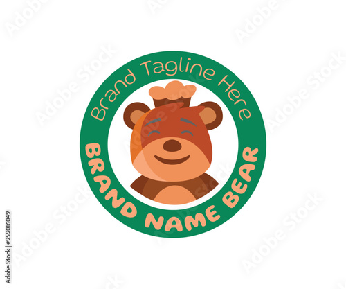 Bear logo icon design template elements. Usable for Branding and Business Logos.
