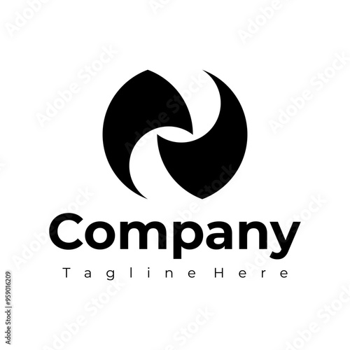 vector monogram logo company business logo design