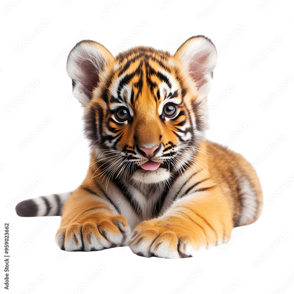 tiger isolated on transparent background Generative Ai.
tiger isolated on transparent background Generative Ai.