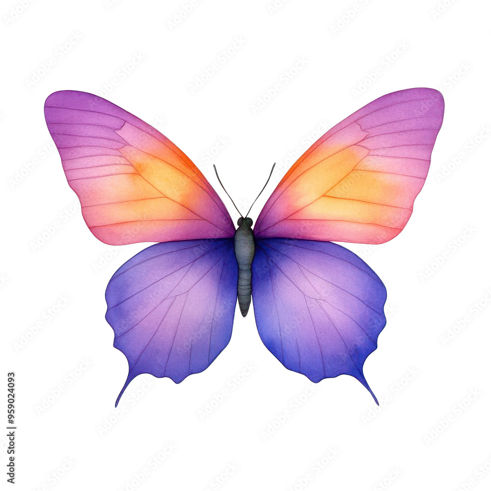 A beautiful butterfly with vibrant pink and purple wings, symbolizing transformation and nature's elegance. A beautiful butterfly with vibrant pink and purple wings, symbolizing transformation and nature's elegance.