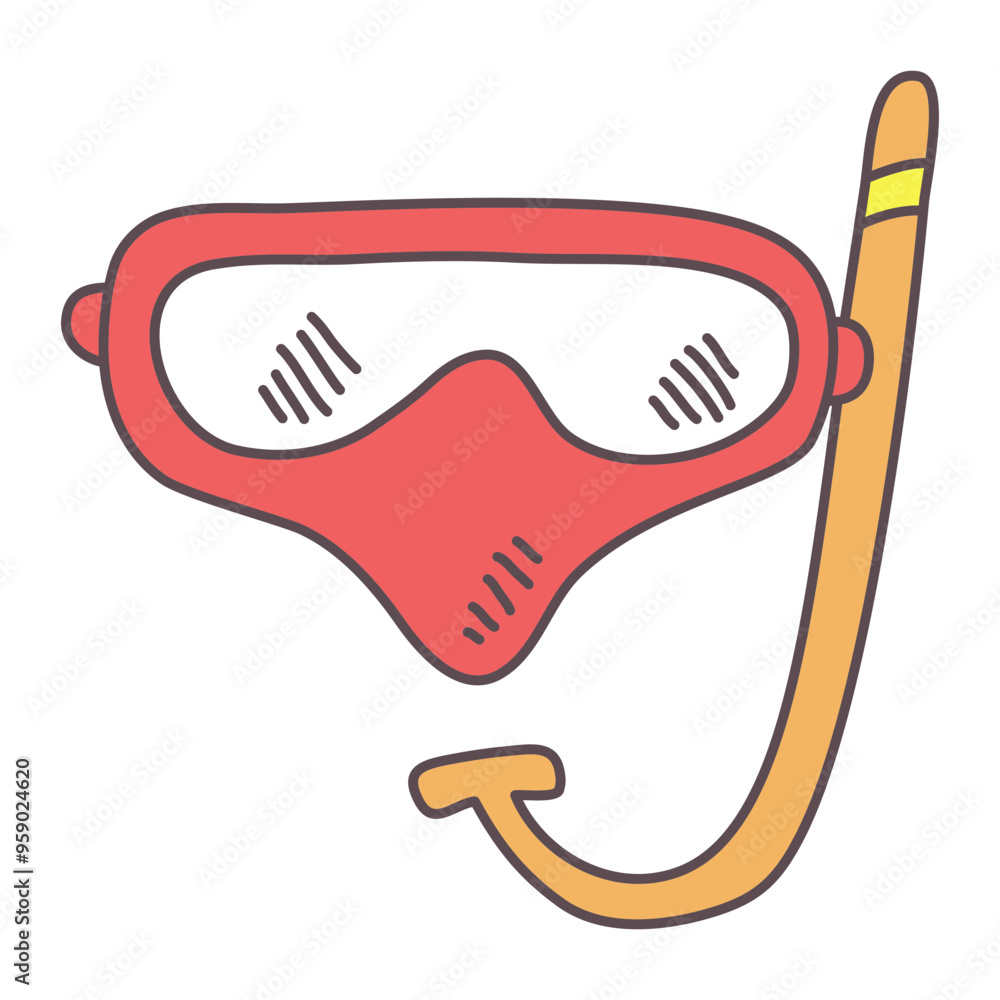 Obraz premium Snorkeling icon