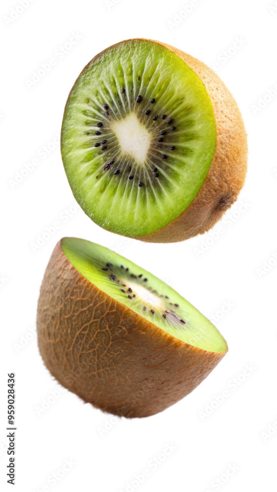 Obraz premium kiwi fruit isolated on white background