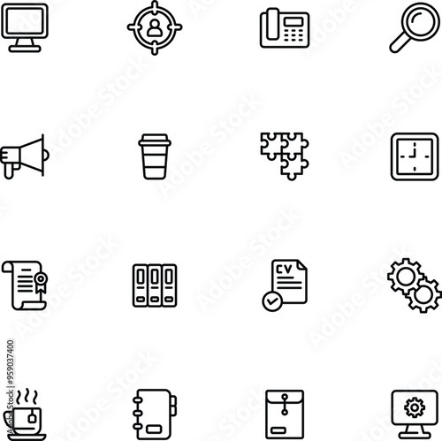 Business EMPLOYMENT  icons set