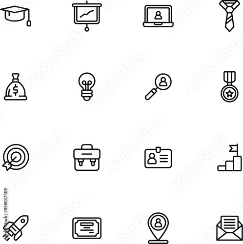 Business EMPLOYMENT  icons set