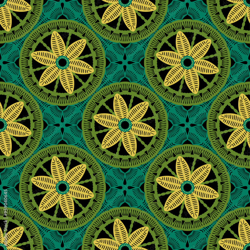 Pattern with crochet granny square wallpaper handmade decorative art design print Pattern with crochet granny square wallpaper handmade decorative art design print