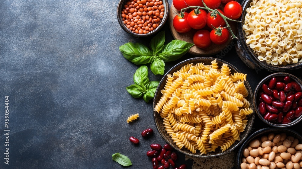 A Spread of Pasta, Beans, and Lentils A Spread of Pasta, Beans, and Lentils