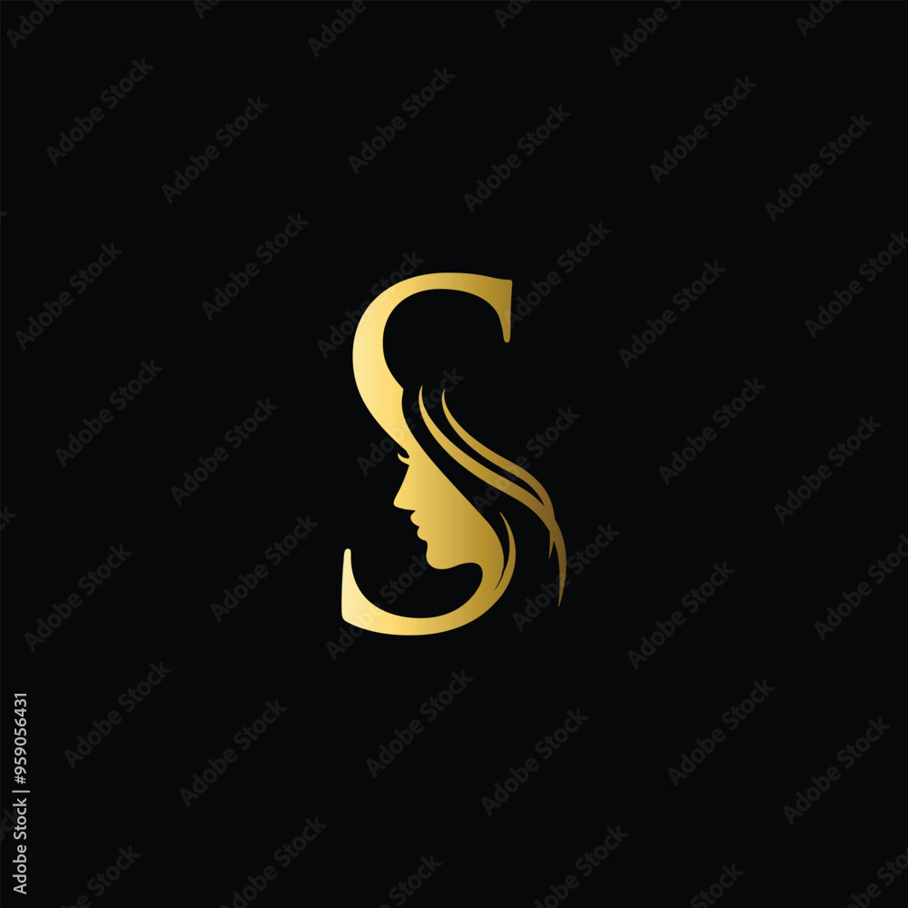 Initial letter S luxury beauty flourishes ornament logo template. Initial letter S luxury beauty flourishes ornament logo template.