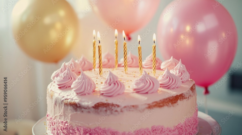 Birthday Cake with Candles Birthday Cake with Candles