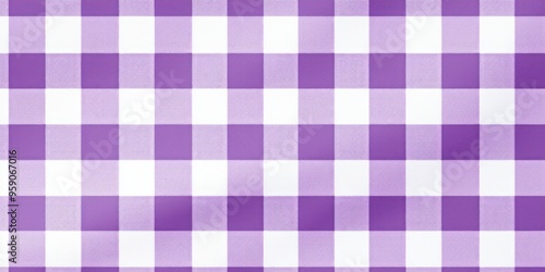 The gingham pattern on a Violet and white background