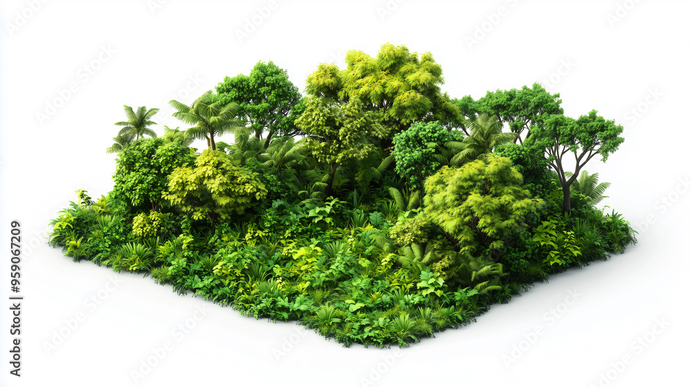 A beautiful small forest clipart A beautiful small forest clipart
