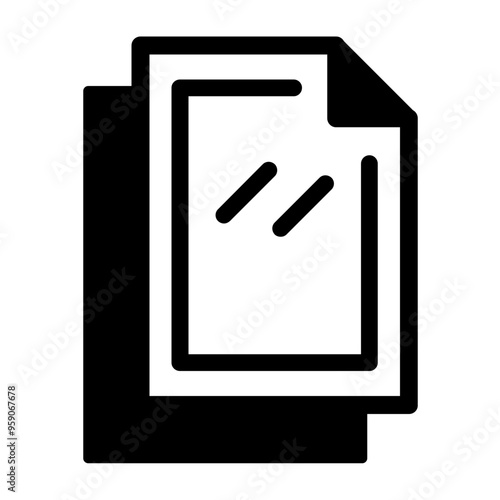 Copy Document Vector Icon Design