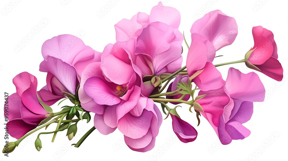 Sweetpea fragrant delicate and pastel-colored on a background color Sweetpea fragrant delicate and pastel-colored on a background color