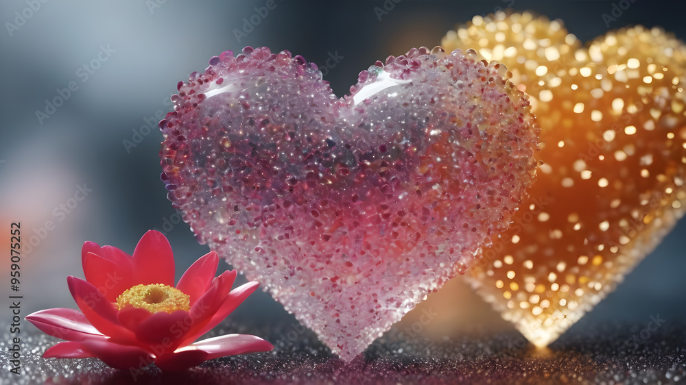 Heart shape for Love concept, Valentine's Day concepts. love symbol, concept for Valentine's Day, wedding etc. Heart elements for love concept design. AI generated image Heart shape for Love concept, Valentine's Day concepts. love symbol, concept for Valentine's Day, wedding etc. Heart elements for love concept design. AI generated image