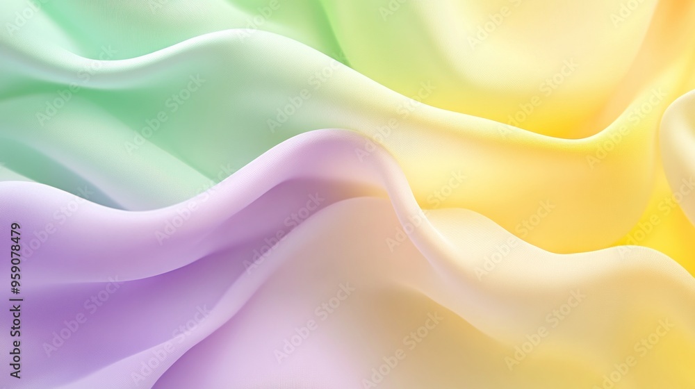 Obraz premium Abstract Pastel Waves Background